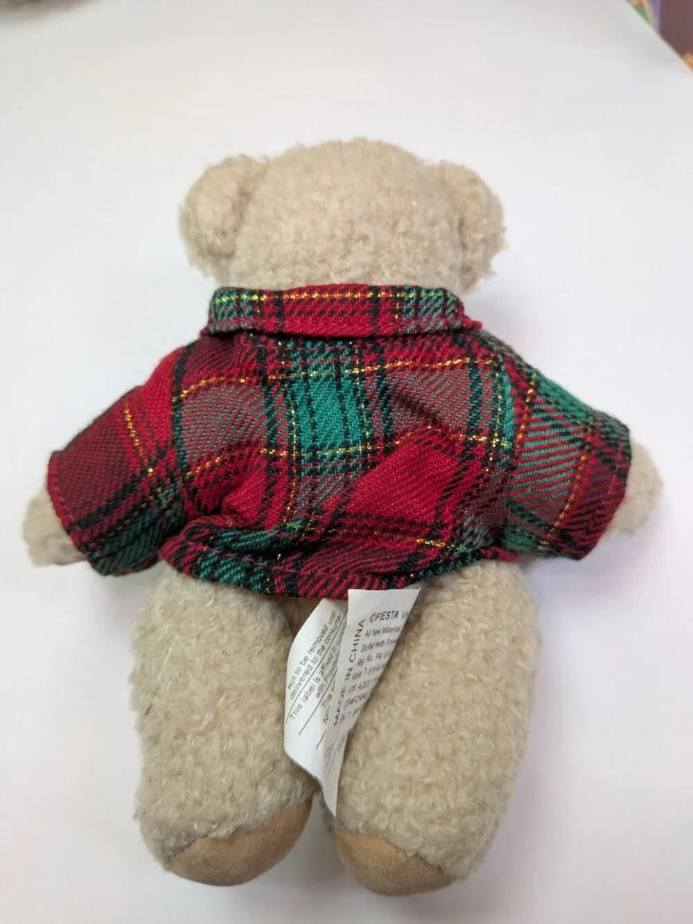 Vintage Teddy Bear Plush Lot of 3 Hallmark Tyler Teddy Geppeddo Fiesta Christmas